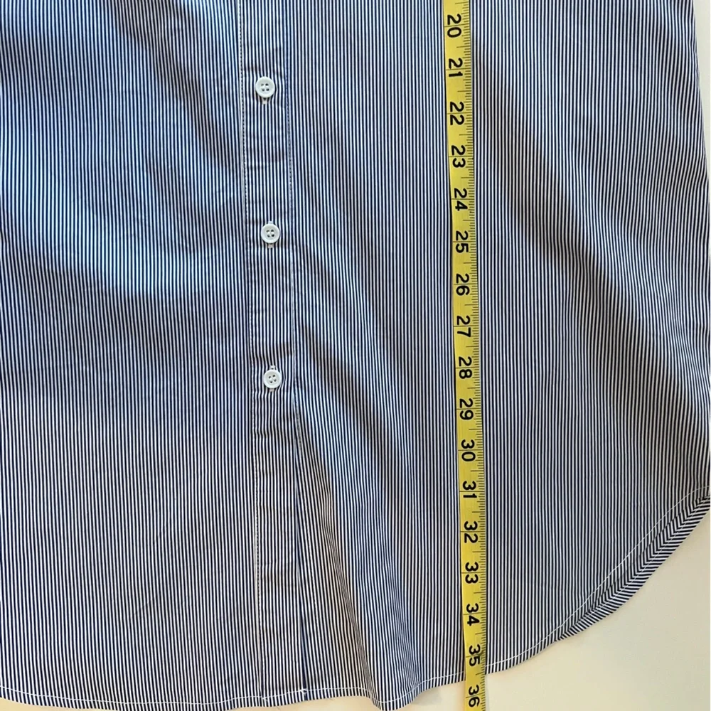 Striped Blue Shirt Dress - Picture 6 of 6